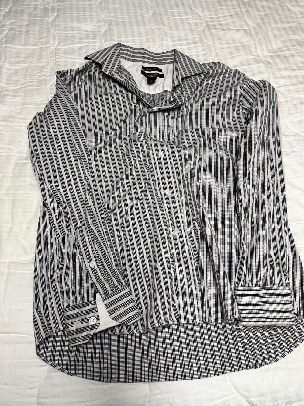 Pronto Uomo mens long sleeve dress shirt large modern fit
